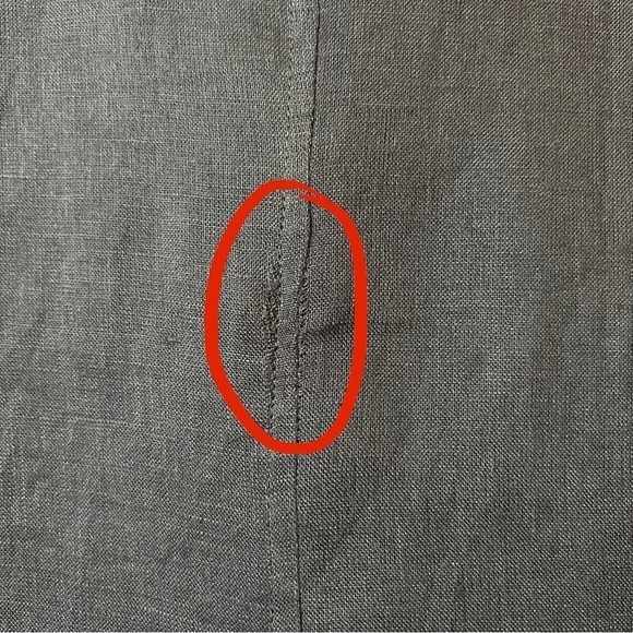 Equipment | Knox Corset Front Linen Shirtdress Popover Mini Dress Blue Size M - Picture 12 of 13